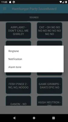 Hamburger Party Soundboard android App screenshot 0